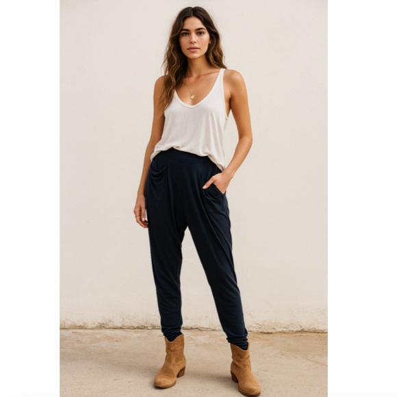 HELMUT LANG Women's Slouchy Knit Pants with Pockets Jogger Size Medium - Picture 1 of 10